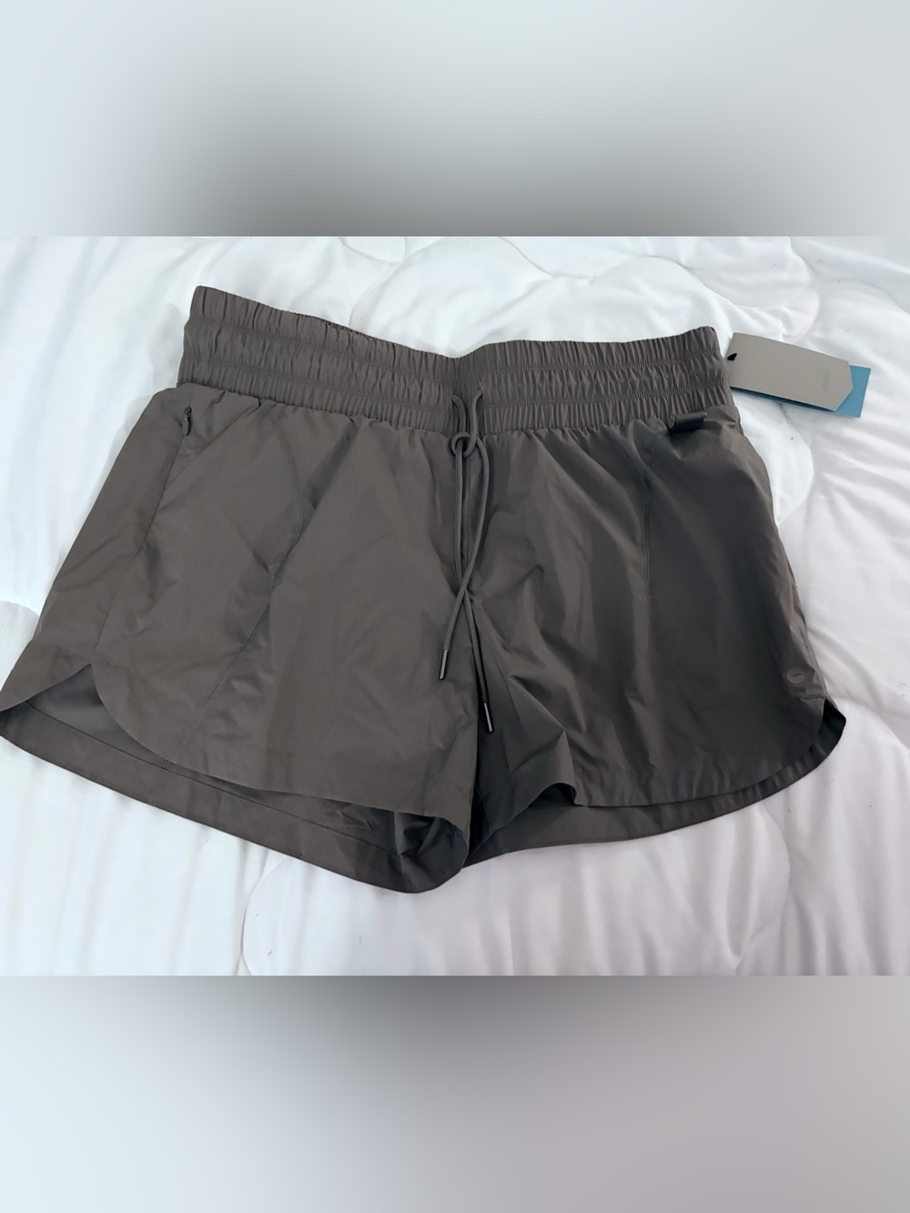 Avia Olive Green Athletic Shorts with Drawstring
